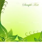 Nature Background with Leaves Design and Sample Text